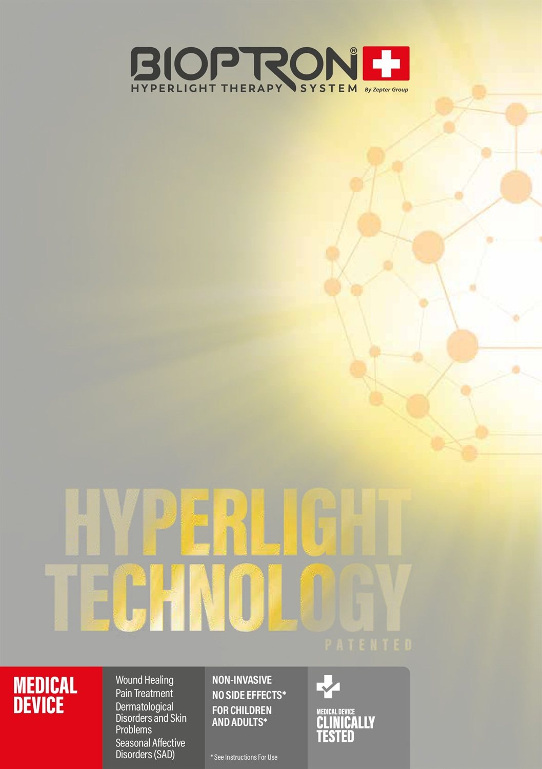 BIOPTRON Pro 1 Light Therapy with Table Stand - Zepter Canada